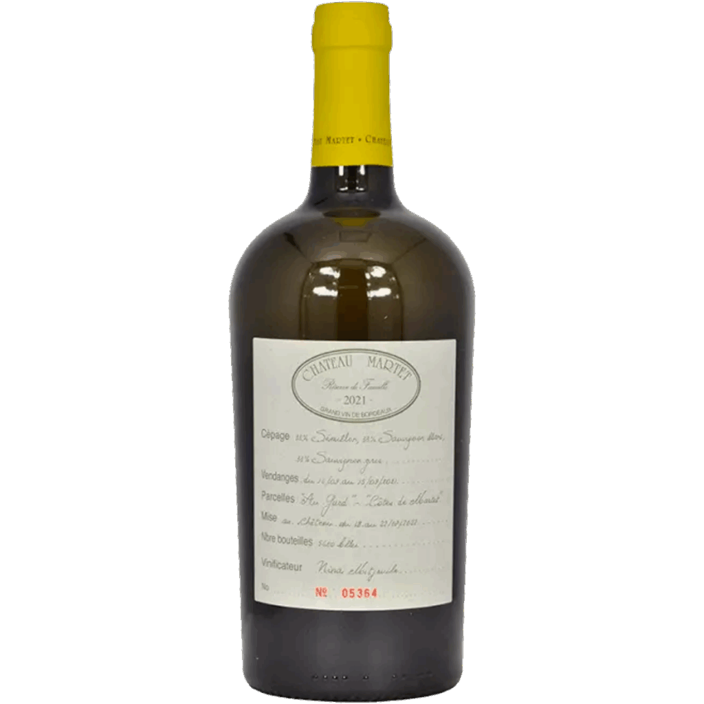Château Martet 'Réserve de Famille' Blanc 2022 - De Coninck Wine