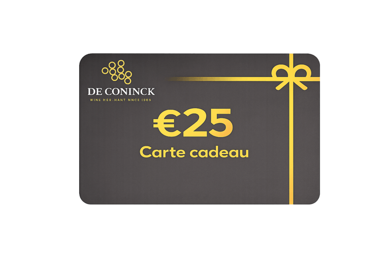 Cadeaukaart 25 €  - De Coninck Wine