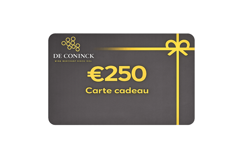 Cadeaukaart 250 €  - De Coninck Wine