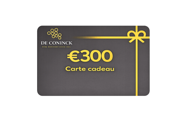 Cadeaukaart 300 €  - De Coninck Wine