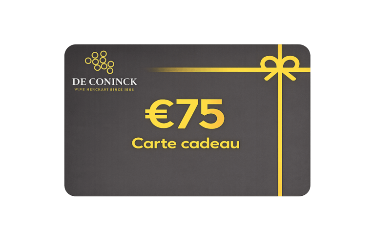 Cadeaukaart 75 €  - De Coninck Wine