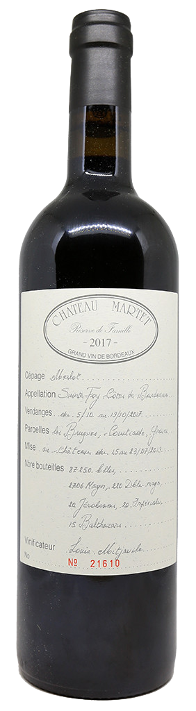 MARTET Res. Famille 17 Ste Foy Bord 2017 - De Coninck Wine