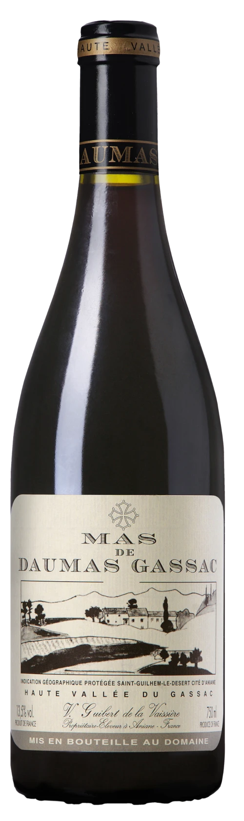 illustration du vin Daumas Gassac 13 14 rg/Rood "Late Release"