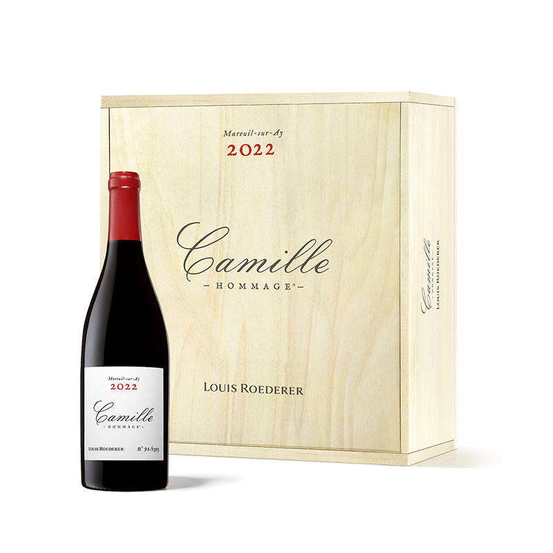 Gift box Hommage à CAMILLE MILNONT RG 22 ROEDERER - 3 Btls 2022 - De Coninck Wine