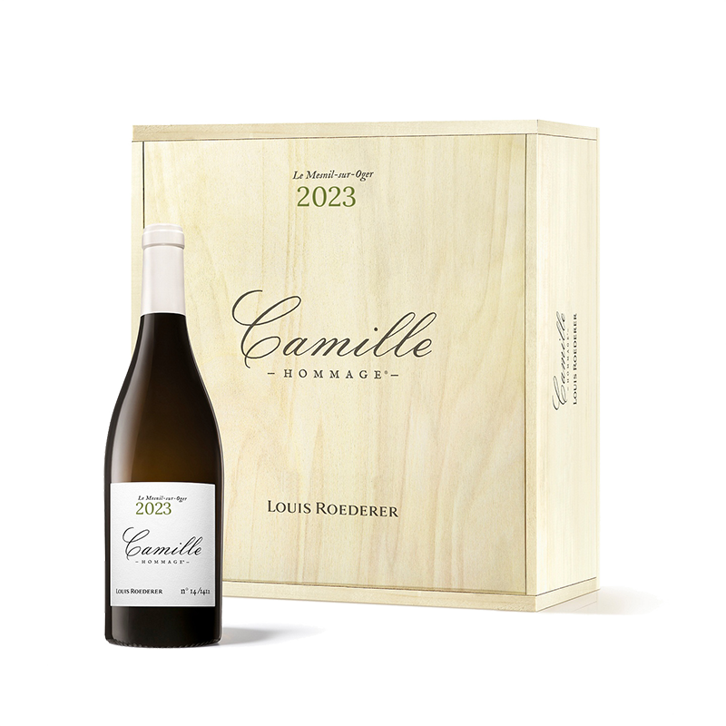 Gift box Hommage à CAMILLE VOLIBARTS BL 23 ROEDERER - 3 Btls 2023 - De Coninck Wine