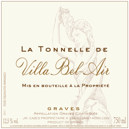 de Coninck Wine Merchant Tonnelle de Bel Air AOC Graves 2020