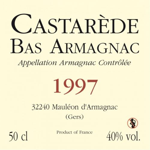 de Coninck Wine Merchant Bas-Armagnac Castarède Millésime 1997