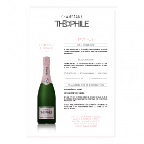 bouteille Champagne Théophile rosé