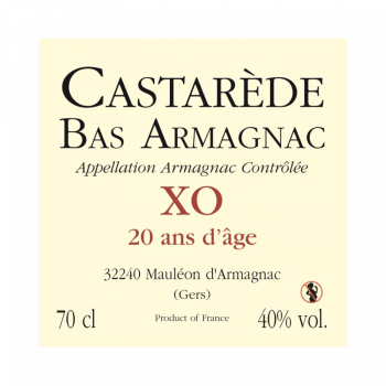 Bas-Armagnac Castarède XO Hors d'Age 20 ans d'âge Magnum 1,5L