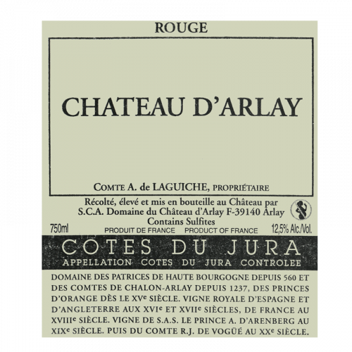 de Coninck Wine Merchant Château d'Arlay - Côtes du Jura rouge 2014