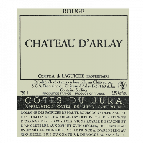 de Coninck Wine Merchant Château d'Arlay - Côtes du Jura rouge 2016