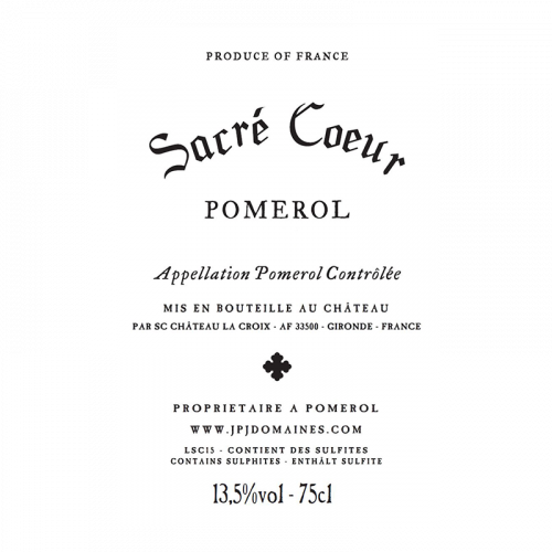 Château Sacré Coeur Pomerol 2012