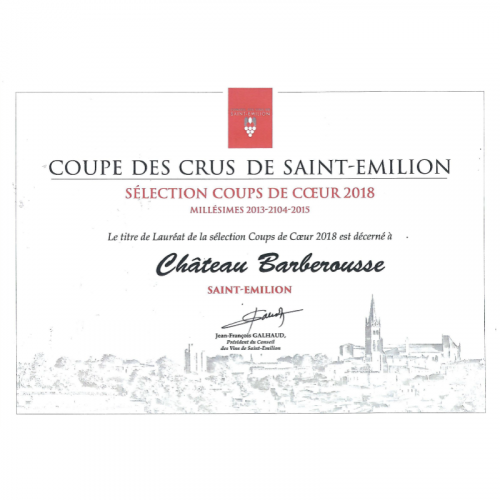 de Coninck Wine Merchant Château Barberousse - Saint Emilion 2020