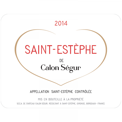 Château Calon Ségur, Saint Estèphe Grand Cru Classé, 2014