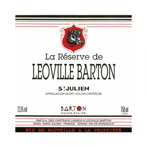 de Coninck Wine Merchant La Réserve de Léoville Barton - Saint-Julien 2013
