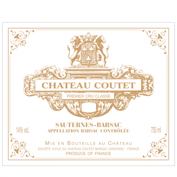 Château Coutet, 1er Grand Cru Classé Barsac, 2017