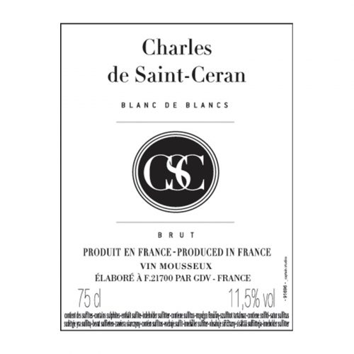 de Coninck Wine Merchant Charles de Saint Céran - Brut Blanc de Blancs