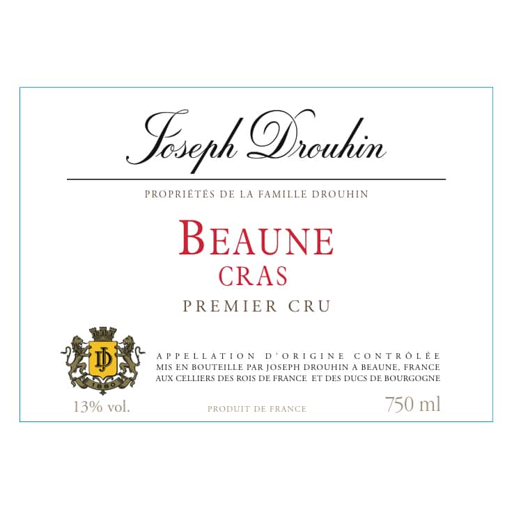 etiquette beaune cras premier cru deconinckwine