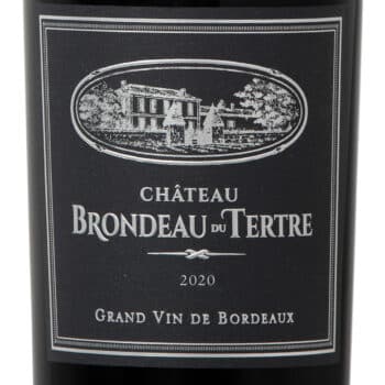 étiquette vin rouge bordeaux superieur 2020