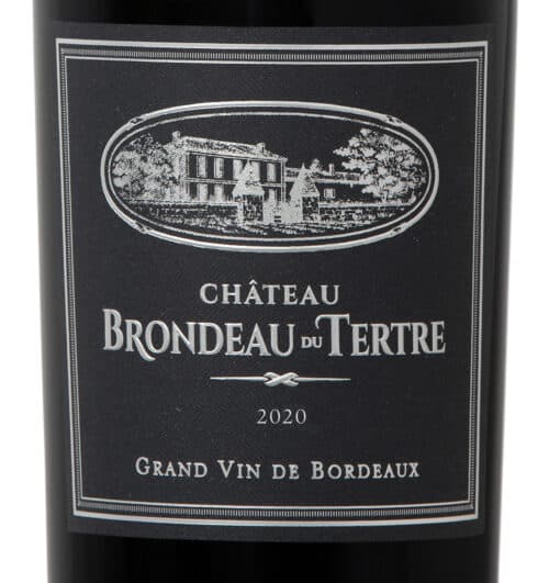 étiquette vin rouge bordeaux superieur 2020